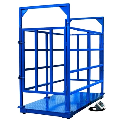 Breeding Farms Textured Panel 2000kg Carbon Steel Animal Livestock Scale with 500g Accuracy and OEM ODM Supported