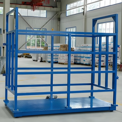 Breeding Farms Textured Panel 2000kg Carbon Steel Animal Livestock Scale with 500g Accuracy and OEM ODM Supported