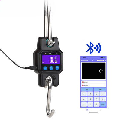 Power Supply Lithium Battery WeiHeng WH-C06 300KG USB Rechargeable Bluetooth Digital Crane Scale ABS Plastic Tare Certified