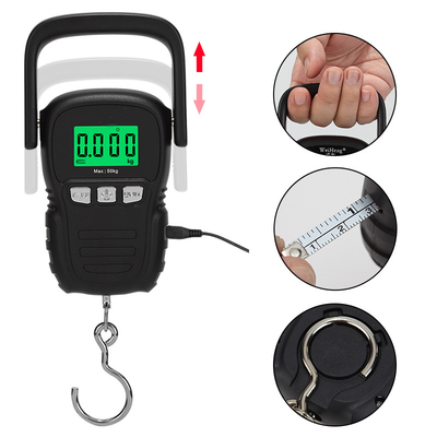 Elevable Portable Hanging Weight Scale Custom Pocket Balance and Capacity Graduation with 1.5m Tape Measure