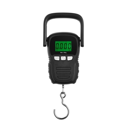 LCD Display Hanging Scale Mini Digital Hand Carbon Steel Digital Balance Fish Scale for Fishing Luggage