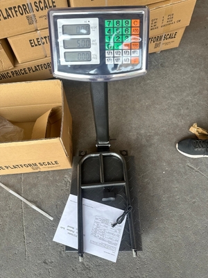 AC/DC Power Supply Industrial Waterproof Electronic Digital Scale 150-500KG Bench Weighing Steel Platform 0.1g Accuracy LCD Display OEM ODM