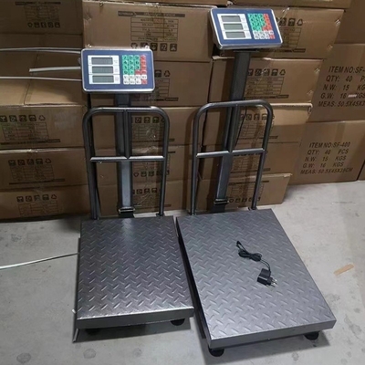 Industral Scale Digital Electronic 150kg/500kg Carbon Steel Bench Postal Platform Scale with LCD Display Pressure Sensor