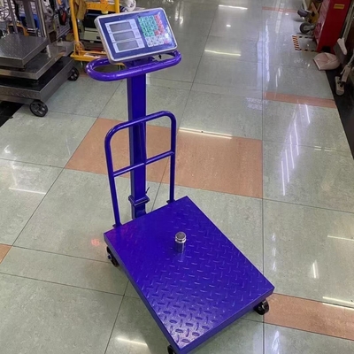 ABS Plastic LCD Display 150kg Bench Weighing Scale with Checkered Steel Plate TCS Digital Platform OEM/ODM Supported