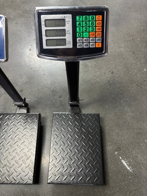 ABS Plastic LCD Display 150kg Bench Weighing Scale with Checkered Steel Plate TCS Digital Platform OEM/ODM Supported