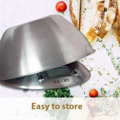 5kg Maximum Weight Recommendation Stainless Steel Electronic Kitchen Scale with Scale Tray Timer and Digital Thermometer