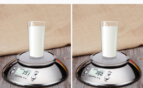Corpuscle Measurement 0.5kg Unit Weight Stainless Steel Kitchen Scale with Bowl 5kg/1g Capacity