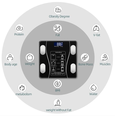 Intelligent Analysis Bluetooth Smart Body Scale with Household Bathroom and 180kg Maximum Weight Recommendation