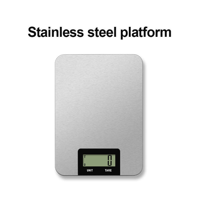 JLY Smart 5kg/1g Stainless Steel Electronic Kitchen Scale with 1x3V CR2032 Lithium Battery Power Supply and OEM LED Display