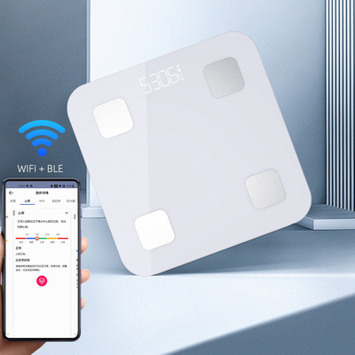 180kg Capacity Glass Personal Smart Analyzing Weighing Scale with Bluetooth Connectivity and Health Scale Metal Bonding