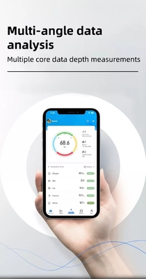 Battery Powered LED Glass Health Scale for Accurate Measurement of Body Fat Visceral Fat Muscle Bone and Basal Metabolic