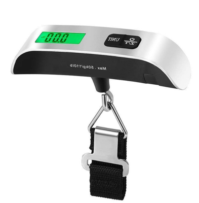 Lightweight and Accurate 50kg Digital Luggage Scale Travel Accessories with 110lbs Capacity Hanging Luggage Weighing Scale