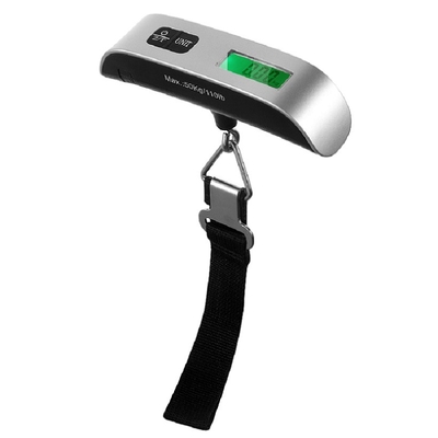 Lightweight and Accurate 50kg Digital Luggage Scale Travel Accessories with 110lbs Capacity Hanging Luggage Weighing Scale