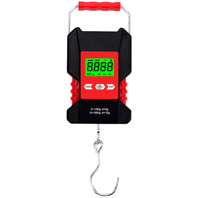 Digital Waterproof Rechargeable Hanging Scale Luggage Scale 50kg 0.01kg LCD Display Fishing Scale With Measuring Tape IP68