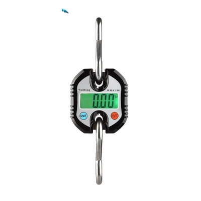 150kg/50g LCD Portable Stainless Steel Handheld Fishing Luggage Weighing Digital Hanging Crane Scale Black 48*29.5*38.5cm