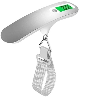 Mini Electronic Hanging Luggage Scale 50kg LCD Digital Weighing Scale Stainless Steel ABS Material OEM Small Hanging Scales