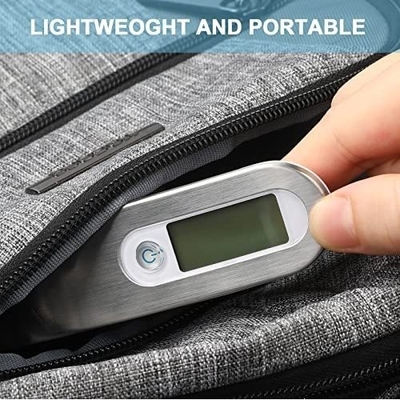 Mini Electronic Hanging Luggage Scale 50kg LCD Digital Weighing Scale Stainless Steel ABS Material OEM Small Hanging Scales