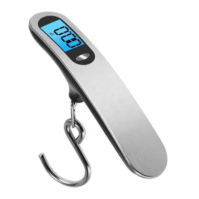LCD Digital Luggage Scale Portable and 10g Accuracy Stainless Steel Battery Operated Hand-held Travel Bag Weighing Fish Hook