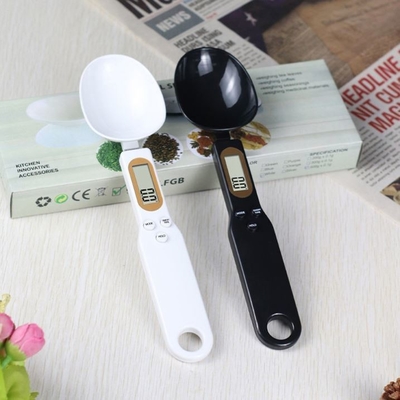 LCD Display Adjustable Spoon Scale Made of Durable Plastic and Stainless Steel Perfect for Accurate Weight Measurements
