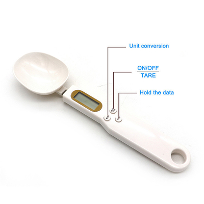 LCD Display Adjustable Spoon Scale Made of Durable Plastic and Stainless Steel Perfect for Accurate Weight Measurements