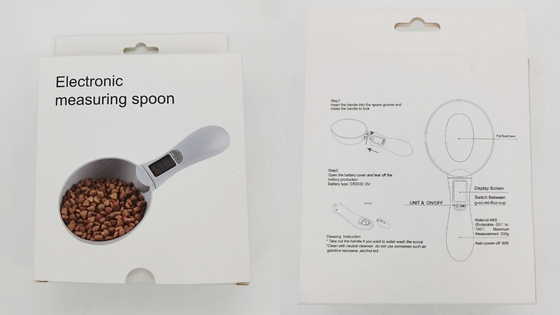Food Weight Measuring Scale Digital Display Portable Pet Measure Spoon for Cat and Dog Feeding