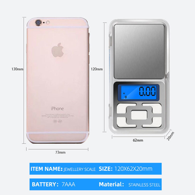 ABS Pocket Scales Digital 001G Mini Jewelry Digital Scale Balance Calculator with LCD Display