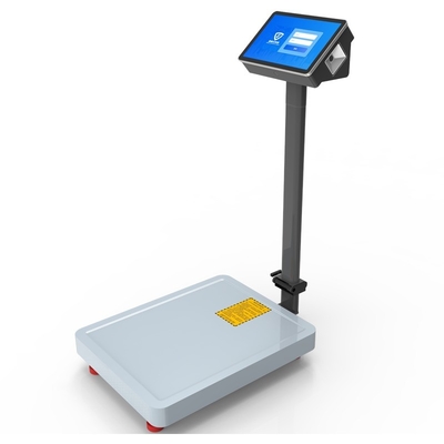 10.1" LCD Touch Screen Industrial Floor Scale with AI Intelligent Android System and QR Code ID Card Traceability Management