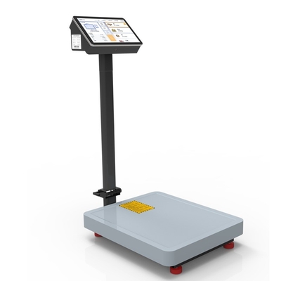 10.1" LCD Touch Screen Industrial Floor Scale with AI Intelligent Android System and QR Code ID Card Traceability Management