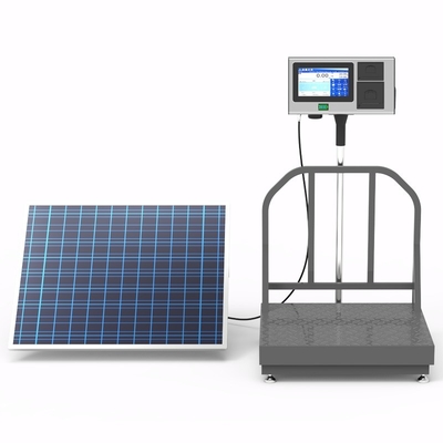Floor Scale 7-Inch AI Intelligent Android System LCD Bench Scale Solar-Powered Weighing Scale kg Units Label Print Traceability OEM ODM