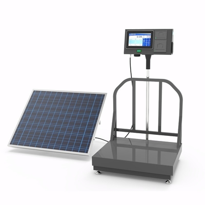 Floor Scale 7-Inch AI Intelligent Android System LCD Bench Scale Solar-Powered Weighing Scale kg Units Label Print Traceability OEM ODM