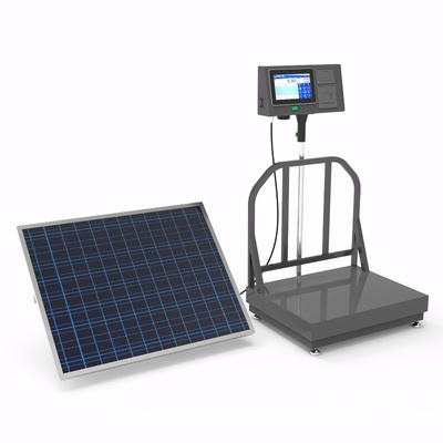 Floor Scale 7-Inch AI Intelligent Android System LCD Bench Scale Solar-Powered Weighing Scale kg Units Label Print Traceability OEM ODM
