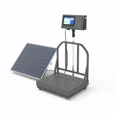Floor Scale 7-Inch AI Intelligent Android System LCD Bench Scale Solar-Powered Weighing Scale kg Units Label Print Traceability OEM ODM