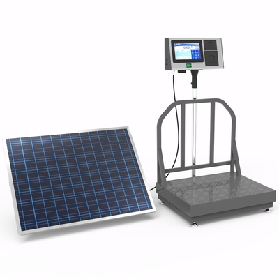 Floor Scale 7-Inch AI Intelligent Android System LCD Bench Scale Solar-Powered Weighing Scale kg Units Label Print Traceability OEM ODM