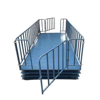 LED Digital Display 1 Ton Cattle Livestock Weight Scales with Cage Stable Performance Heavy Duty Industrial Floor Scale