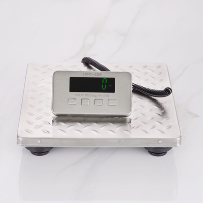 300 * 300 * 55mm Rechargeable Stainless Steel Parcel Scale 200 kg Industrial Platform Scale for Precise Parcel Transport