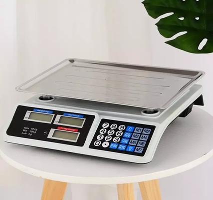 40kg High Accuracy Digital Electronic Food Weighing Scale for Supermarket and Household Battery Powered 1g Division