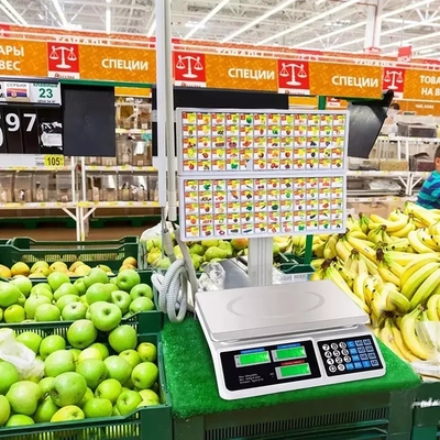 40kg High Accuracy Digital Electronic Food Weighing Scale for Supermarket and Household Battery Powered 1g Division