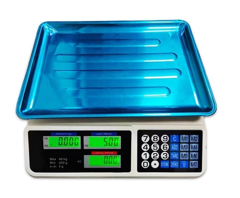 Rectangle Digital Display Vasipor Accurate 40kg Calculation Fruit Weight Electronic Counter Counting Commercial Weight Scale