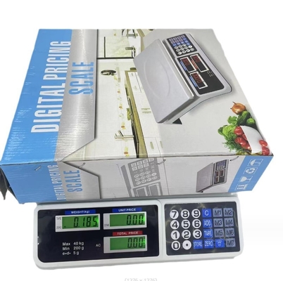 Rectangle Digital Display Vasipor Accurate 40kg Calculation Fruit Weight Electronic Counter Counting Commercial Weight Scale