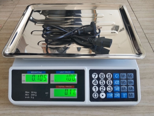 Rectangle Digital Display Vasipor Accurate 40kg Calculation Fruit Weight Electronic Counter Counting Commercial Weight Scale