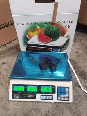 Accurate Food Weight Measurement Battery Powered Rectangle Electronic LCD Display Weighing Scale 40 kg with 1g Division