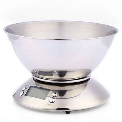 5kg Stainless Steel Food Libra Weight Sensor LCD Electronic Kitchen Scales with Alarm Timer and Convenient Tare Function