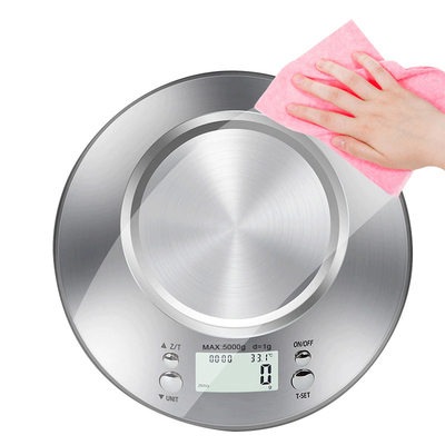All-Season Digital Food Scale Stainless Steel Kitchen Scale with Bowl and Accurate Weight Measuring Capability