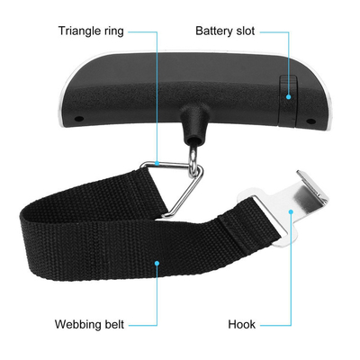 Travel Essential 50KG/110LB Electronic Travel Hanging Scale Simplicity Style Battery Powered Division 10G