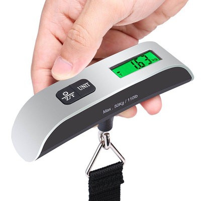 Travel Essential 50KG/110LB Electronic Travel Hanging Scale Simplicity Style Battery Powered Division 10G