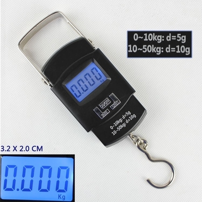 CE Certified Portable Digital Luggage Scale 50kg Capacity for Travel Suitcase Hanging Fishing Bag Tags and Outdoor Weighing