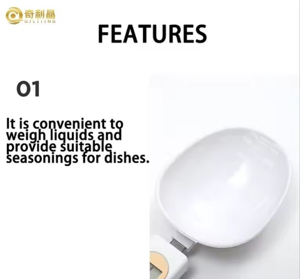 500g/0.1g Digital Kitchen Scale Electronic Gram Spoon Scales with Disposable batteries and Digital Display