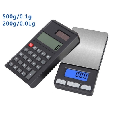 Electronic Jewelry Weight Gram Balance Scale 500g/0.1g Mini Digital Pocket Scale with Calculator and Tray Size 5*76.2mm