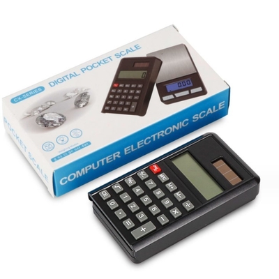 Electronic Jewelry Weight Gram Balance Scale 500g/0.1g Mini Digital Pocket Scale with Calculator and Tray Size 5*76.2mm