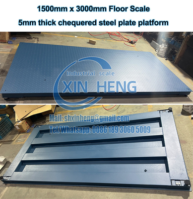 Material Multi-function Weighing 1t Digital Electrical Floor Scale with Optional Platform Size and 40mm Digit Height